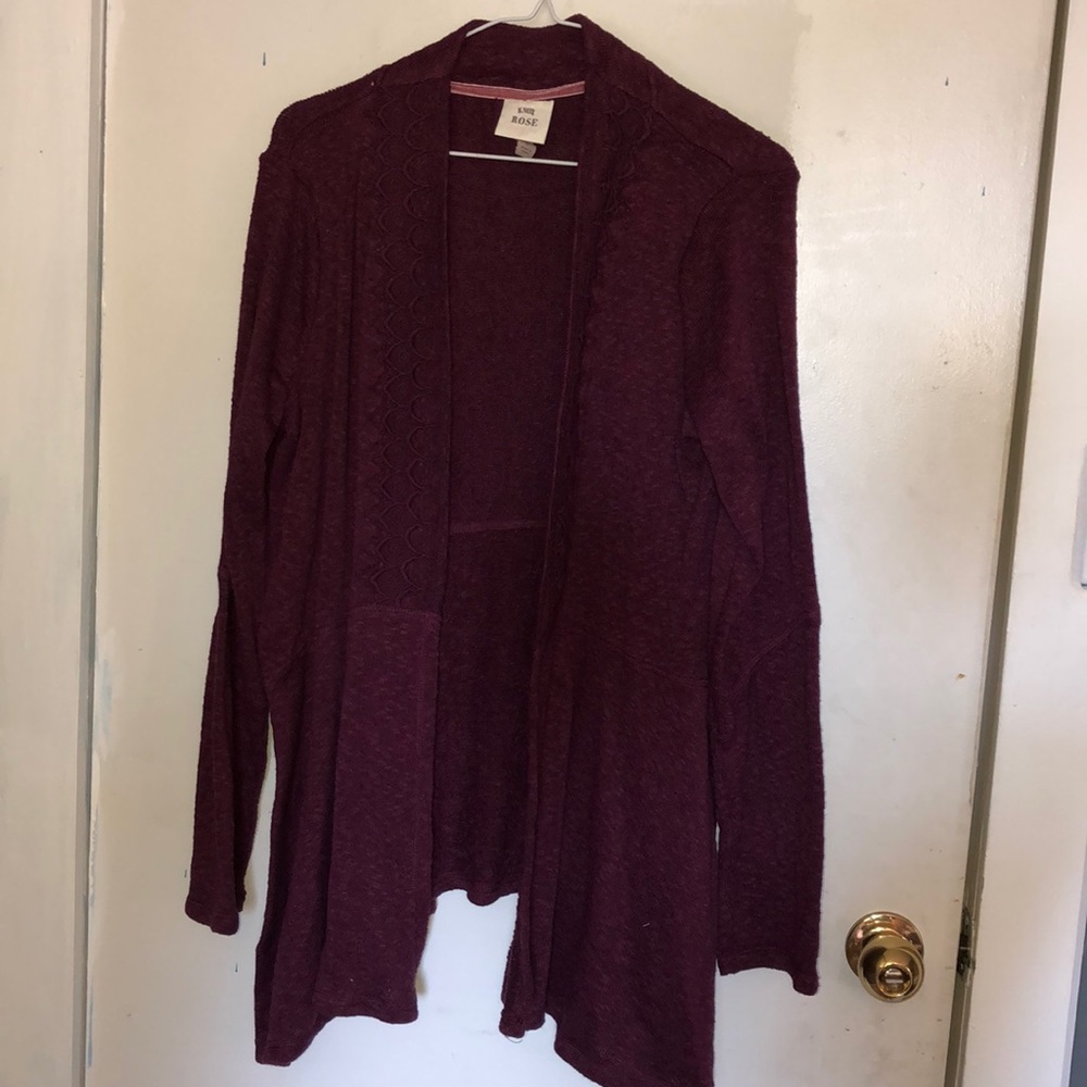 Maroon Cardigan